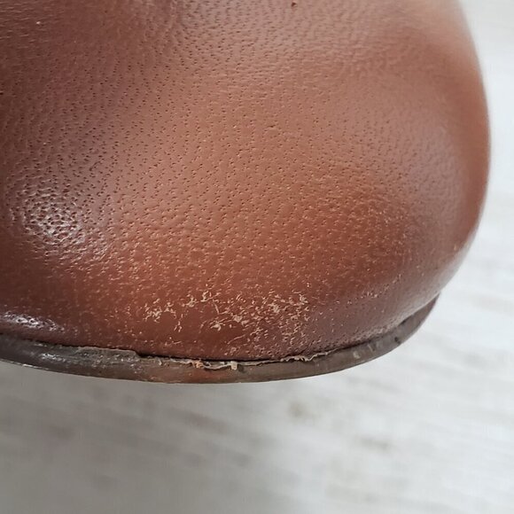 Cole Haan  Camel Brown Leather Heeled Knee Boots  Women's Size 10.5B - Picture 10 of 10